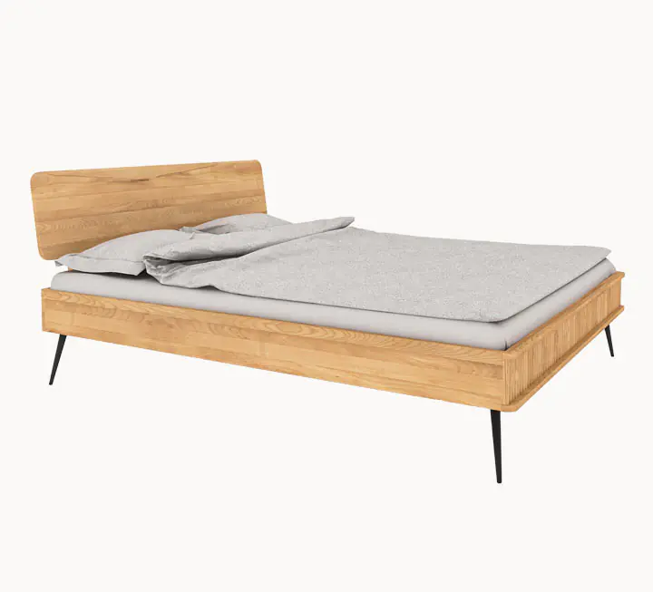 Massief houten bed Ondas 