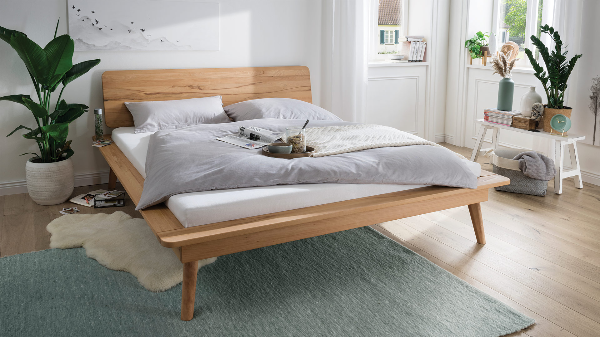 Op risico Zweet Republiek Massief houten bed "Zanira" | allnatura Nederland